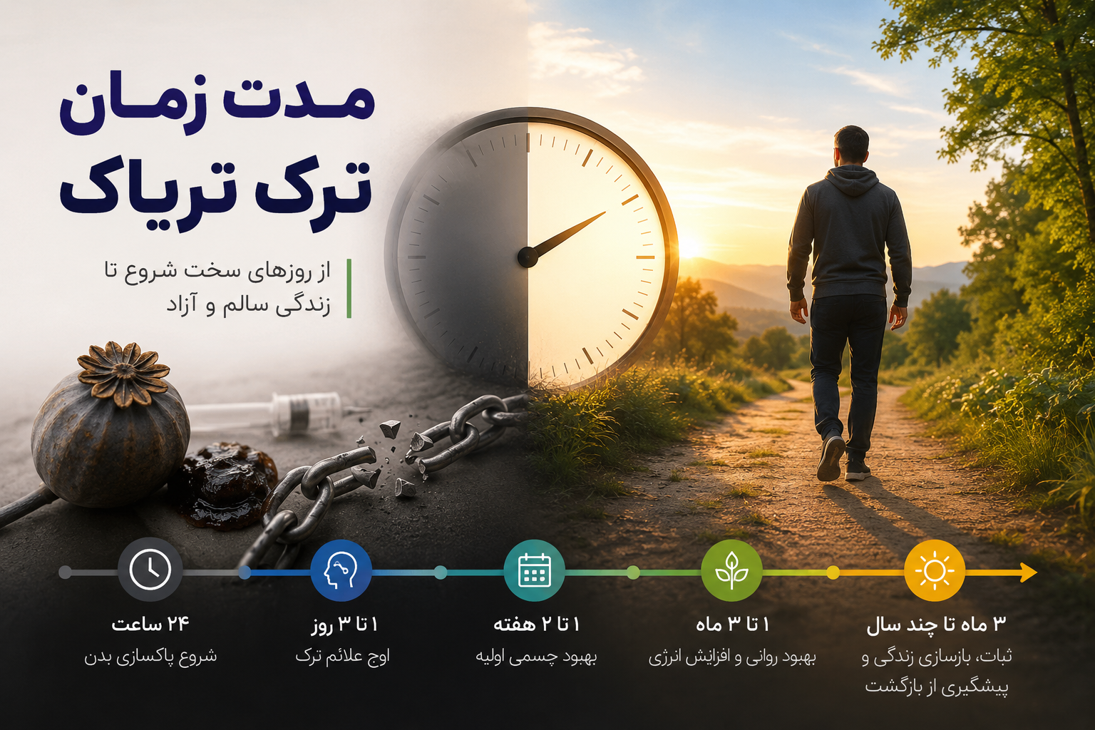 مدت زمان ترک تریاک