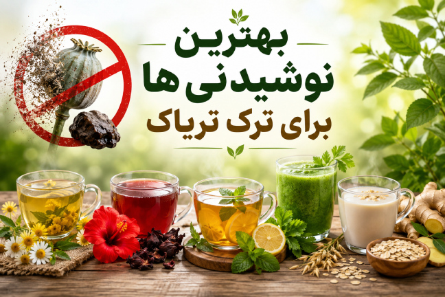 بهترین نوشیدنی ها برای ترک تریاک