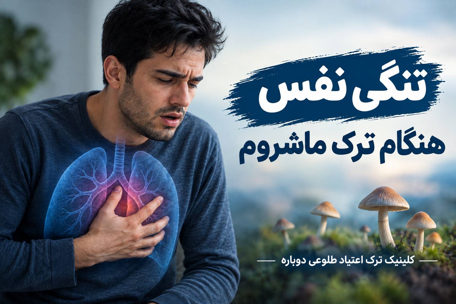 تنگی نفس هنگام ترک ماشروم